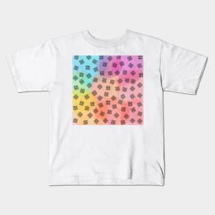 checkered color splash. Kids T-Shirt